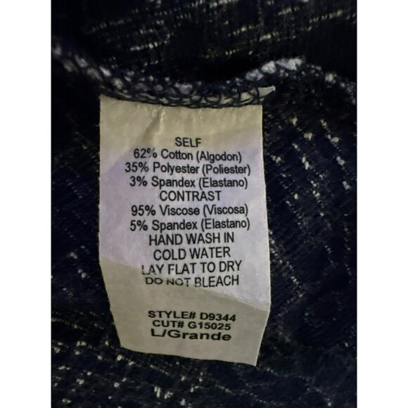 Hail3y:23 Navy/White Surplice Wrap Top Floral Bottom Dress Size - L - Picture 5 of 8